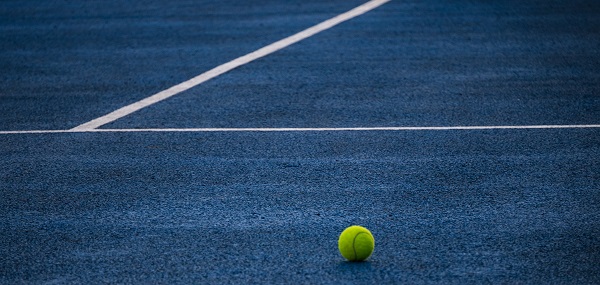 'Deserted Tennis Court' by Christine Barrett of Christchurch U3A