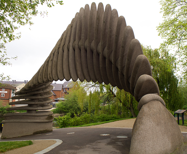 'Quantum Leap Sculpture' by Mark Nicholls of Shrewsbury U3A