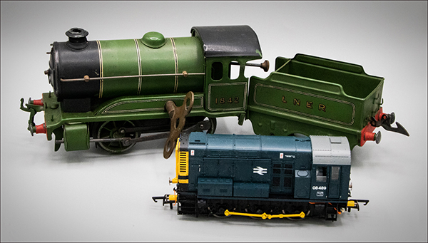 'Old train, new train' by Lynn Toms of North Cotswold u3a