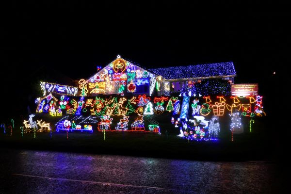 'Christmas Lights' by Marion Clark of Mawgan Porth u3a