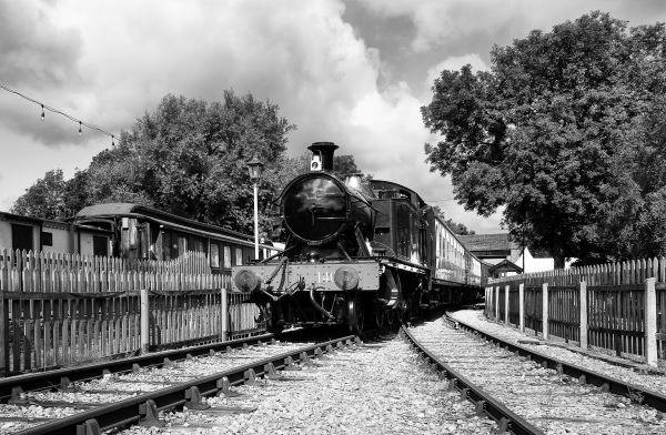 'Steam Train' by Janet Rutter of Devizes & District u3a